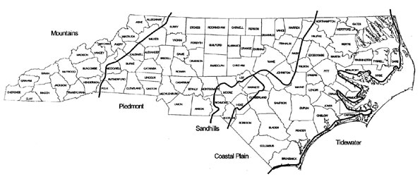NC physiographic provinces