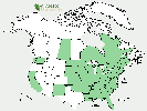 U.S. distribution of Acer saccharinum