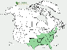U.S. distribution of Aralia spinosa