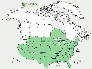 U.S. distribution of Gleditsia triacanthos