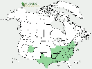 U.S. distribution of Hibiscus syriacus