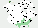 U.S. distribution of Nyssa biflora
