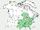 U.S. distribution of Platanus occidentalis