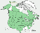 U.S. distribution of Prunus virginiana