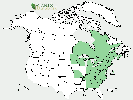U.S. distribution of Tsuga canadensis