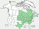 U.S. distribution of Cornus racemosa