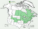 U.S. distribution of Frangula alnus